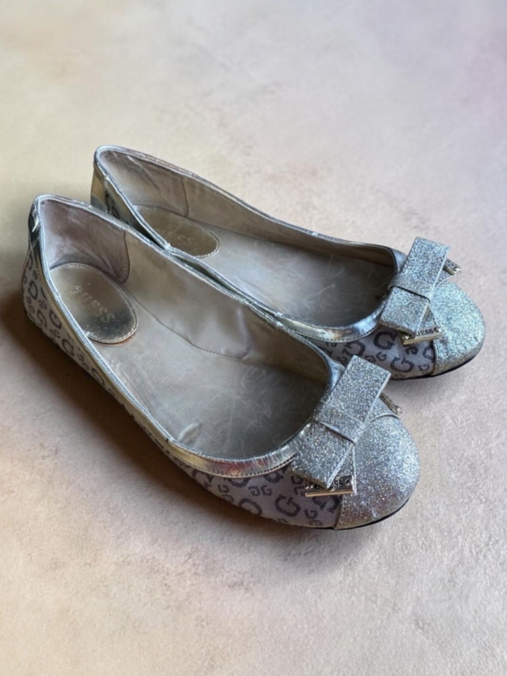 Guess Glitter and Patterned Flats